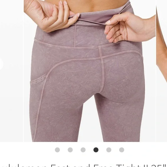 LIKE NEW Size 2 Lululemon Fast and Free Tight II 25" 
Ice Wash Violet Verbena - Picture 3 of 5